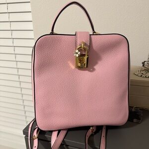 Pink dolce & gabbana backpack purse